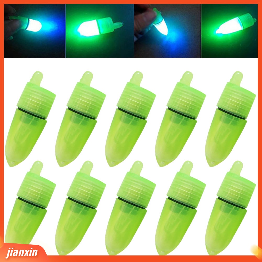 (In Stock) 10Pcs Tongkat Pancing Portabel Lampu LED Gigitan Ikan Alarm Alert Alat Aksesoris