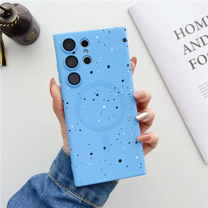 Luxury colorful Wireless Charging Untuk Magsafe Case Untuk Samsung Galaxy S23 S22 S21 S20 Ultra Plus fe Lembut Silicone Cases Cover| |   - Aliexpress