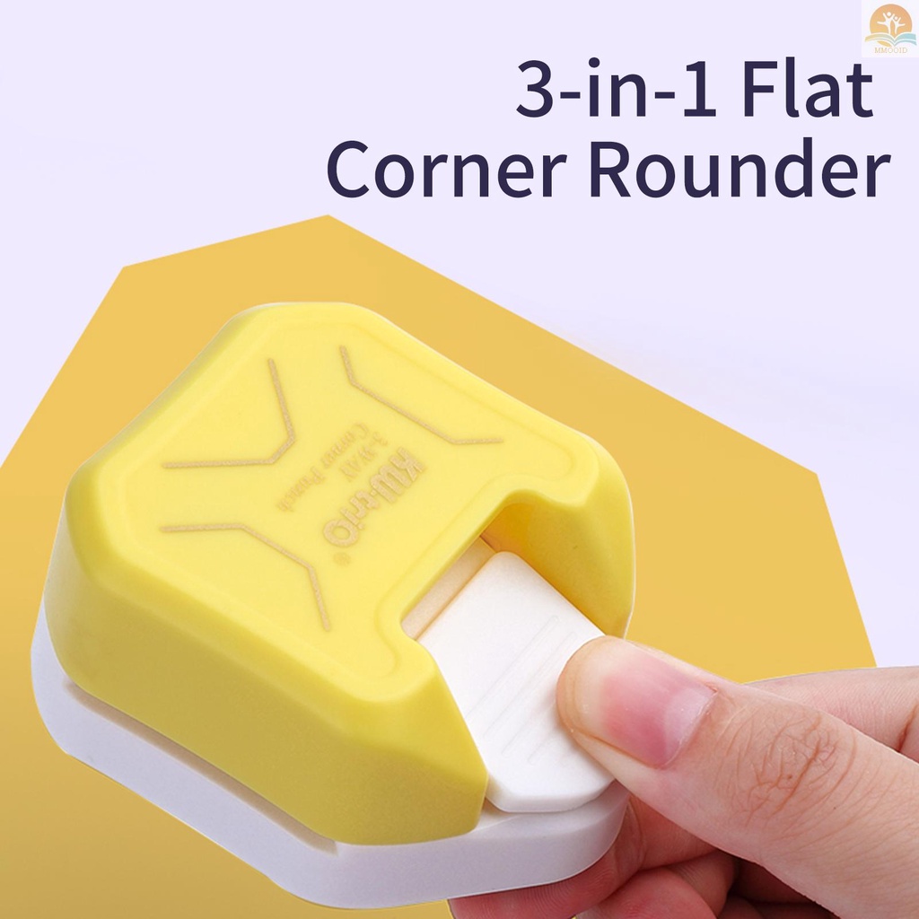 In Stock KW-trio 3-in-1 Corner Trimmer Puncher Cutter Untuk Kantong Laminating Kertas Foto Kartu