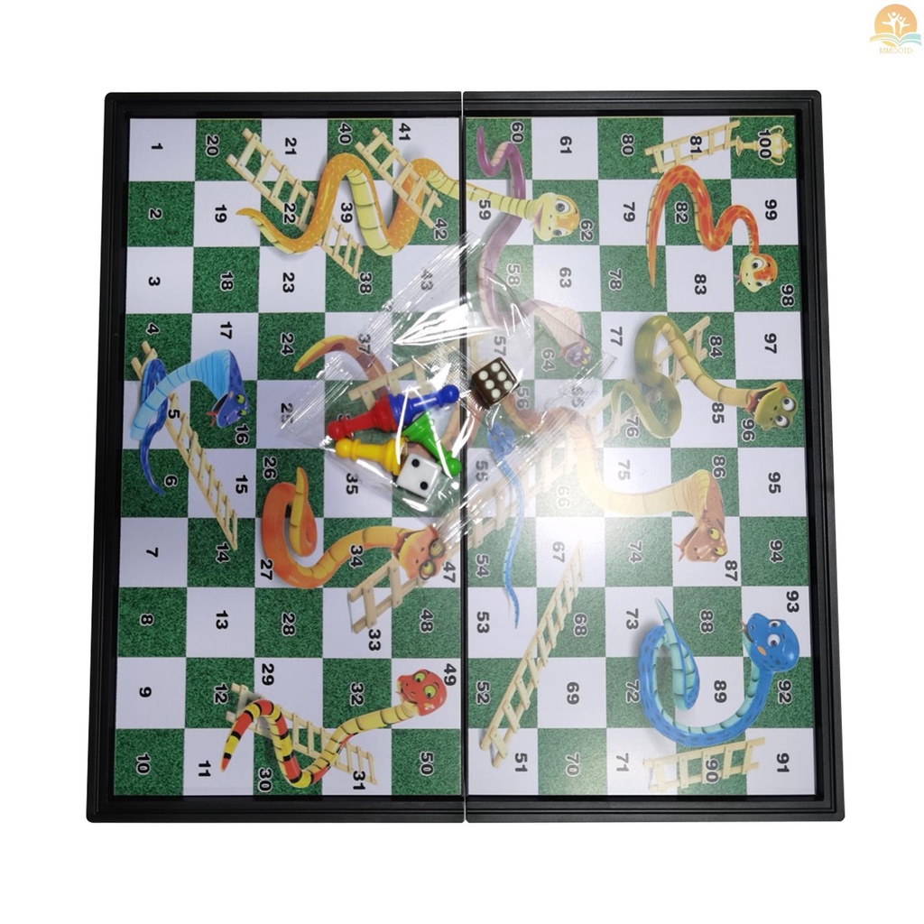 In Stock Permainan Papan Ludo Magnetik Portabel Klasik Ular Tangga Lipat Permainan Catur Hiburan Edukasi Hadiah Untuk Anak Siswa Dewasa Keluarga Rumah Sekolah Travel