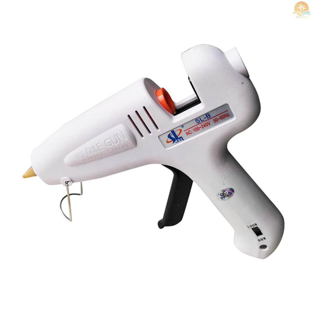 In Stock Professional Hot Melt Glue- Dual Power 60W 100W Metal Nozzle with 11pcs Glue Sticks for DIY Arts &amp; Crafts Projects Handcraft Decoration Carpentry Repairs Tool Wood Glas