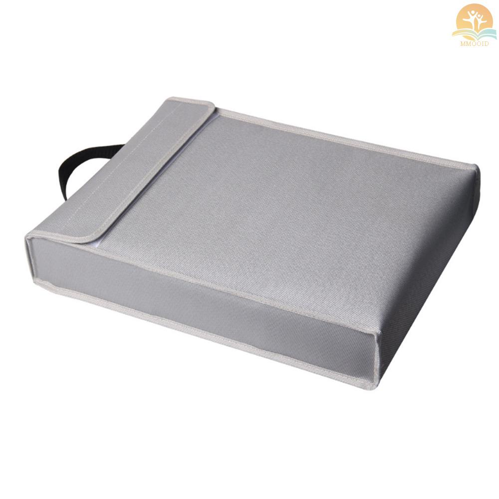 In Stock Tas Dokumen Tahan Api Portabel Holder Kantong Rumah Kantor Safe Bag Tahan Api &amp; Air File Folder Aman Penyimpanan Untuk Laptop Perhiasan Cash Barang Berharga400 *300 * 65mm