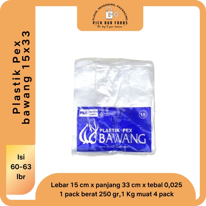 Kantong Plastik 15x33 | Kantong Kresek | Kantong plastik PEX Bawang 15