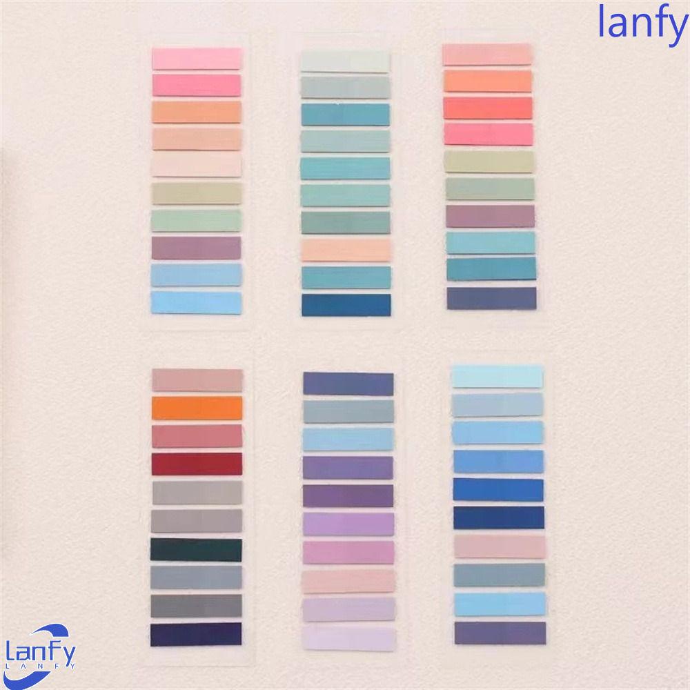 LANFY Memo Pad 200lembar Stiker Planner Mahasiswa Bookmark Index Tab Self Adhesive Stiker Index