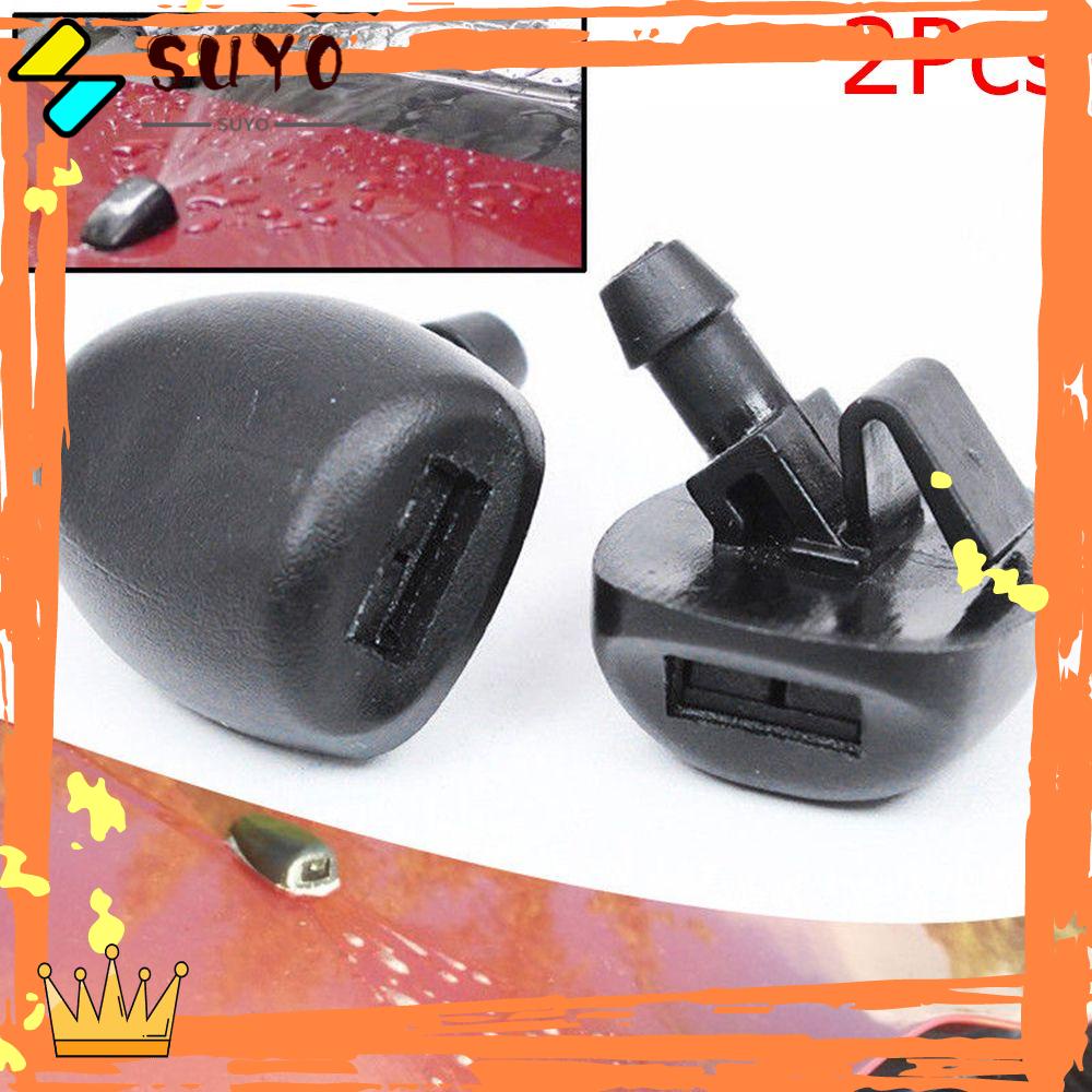 SUYO PEUGEOT 2pcs Nozzle Wiper Kaca Depan Kendaraan Praktis Auto Jet Washer Untuk Peugeot407 206 207