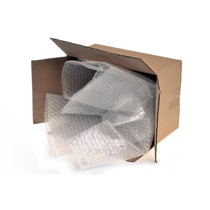 

Box Kardus dan Bubble Wrap Tambahan untuk keamanan pengiriman