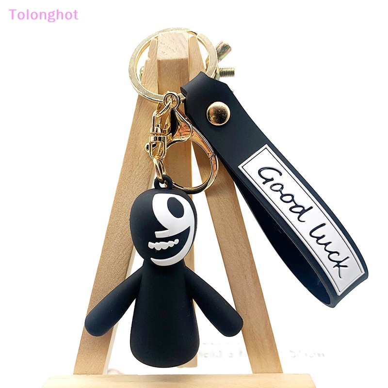 Tolonghot&gt; Rain Friends KeyChain Anime Lucu Gantungan Kunci Aksesoris Gantungan Kunci Wanita Pria Keyring Kawaii Bag Charm Silicone Monster Pendant well