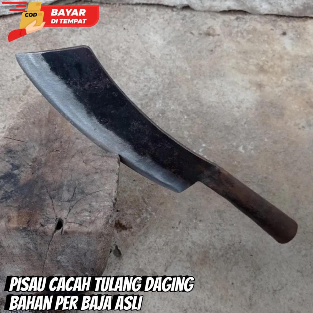 Pisau daging bahan baja - pisau daging dan tulang ayam-pisau dapur tebal 5mm -pemotong singkong dan 