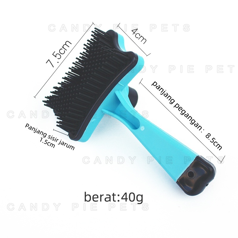READY Sisir Tombol Kucing Sisir Bulu Kucing Otomatis Sisir Bulu Kucing Sisir Grooming Kucing