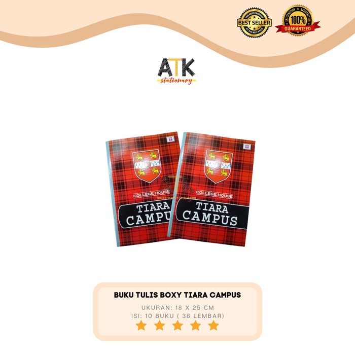 

✨BISA COD✨ -Buku Tulis Boxy Campus Tiara 38 Lembar atk