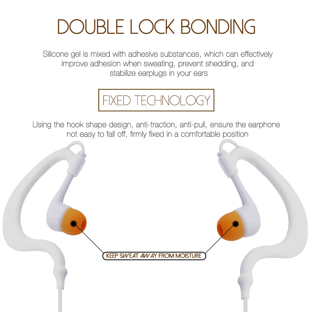 Headphone Kabel Headphone Over-Ear Headphone Waterproof Microphone Earbud Stereo Subwoofer 3.5mm Headphone