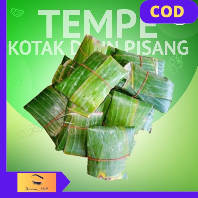 

[COD] Tempe Kotak Bungkus Daun Pisang / Tempe Kotak / 10 Pcs MURAH