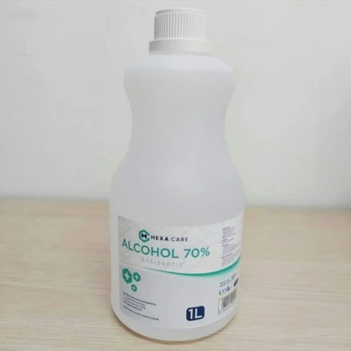 HEXACARE Alkohol 70% 1 liter 1L Alcohol Ethyl Ethanol