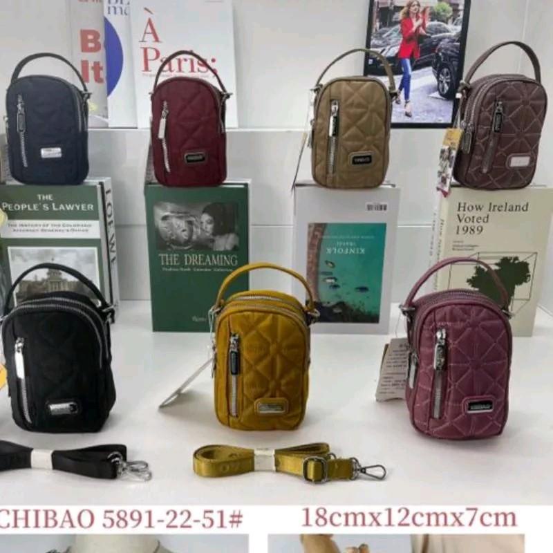58911 TAS SLEMPANG WANITA MINI TAS CHIBAO BAHAN KANVAS