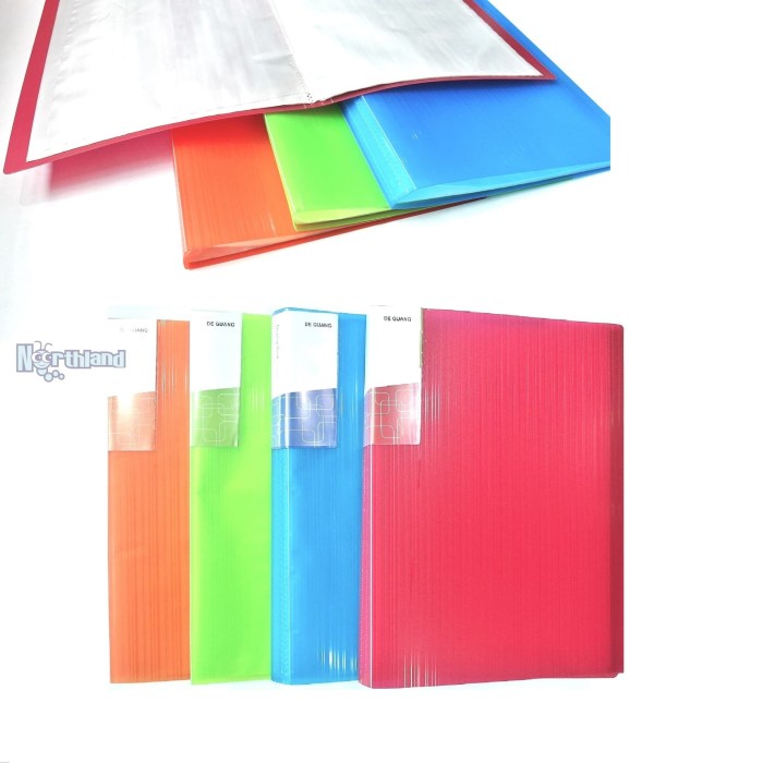 

[DD] Clear Holder A4 40 Lembar File Folder | Merah, Biru, Hijau, Orange 64 - Merah