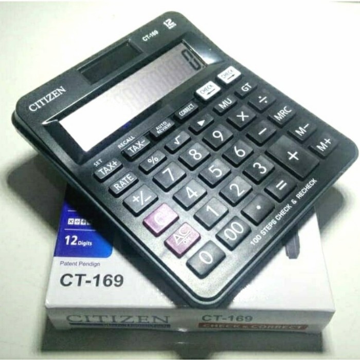 

KALKULATOR CT-169 CHECK & CORRECT CALCULATOR 12 Digit - Kalkulator Meja CT 169