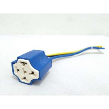 Socket Fitting Relay 4 Kaki Klakson Lampu Keramik
