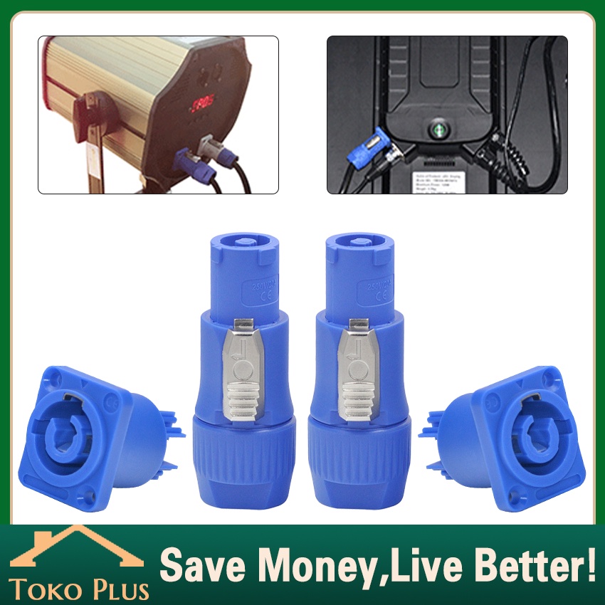 Socket Jek Spikon Ac Powercon Soket Spikon Soundmax Panel Chassis Plug Powercon Audio Socket Soket S