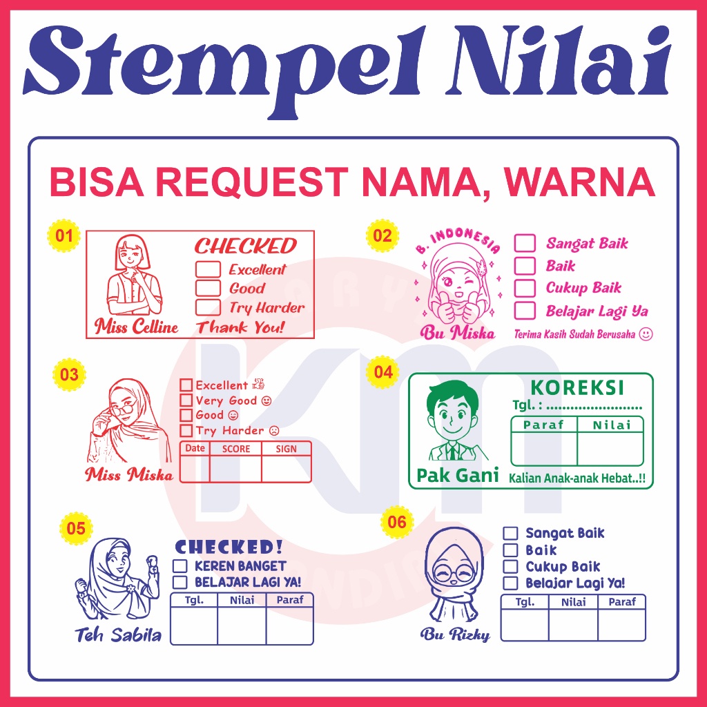 

Stempel Nilai Guru Stempel Checked Stempel Reward BISA CUSTOM SUKA SUKA