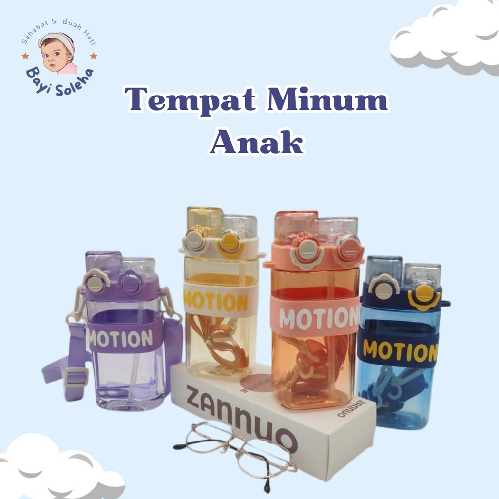 [BS] Botol Minum Anak 2 Sedotan / Tempat Minum Unik