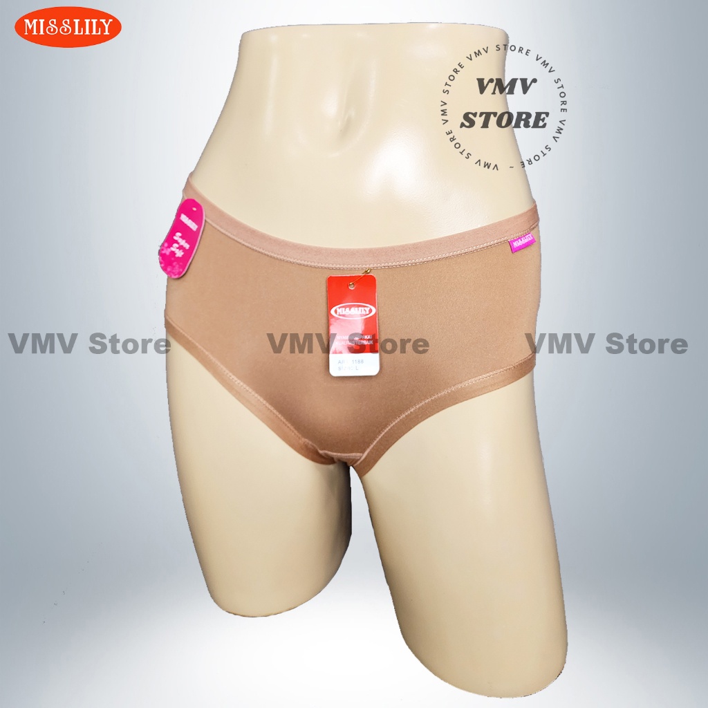 CD Celana Dalam Wanita Supersoft Misslily 1188 Mid Waist M L XL XXL Super Lembut Extra Comfort