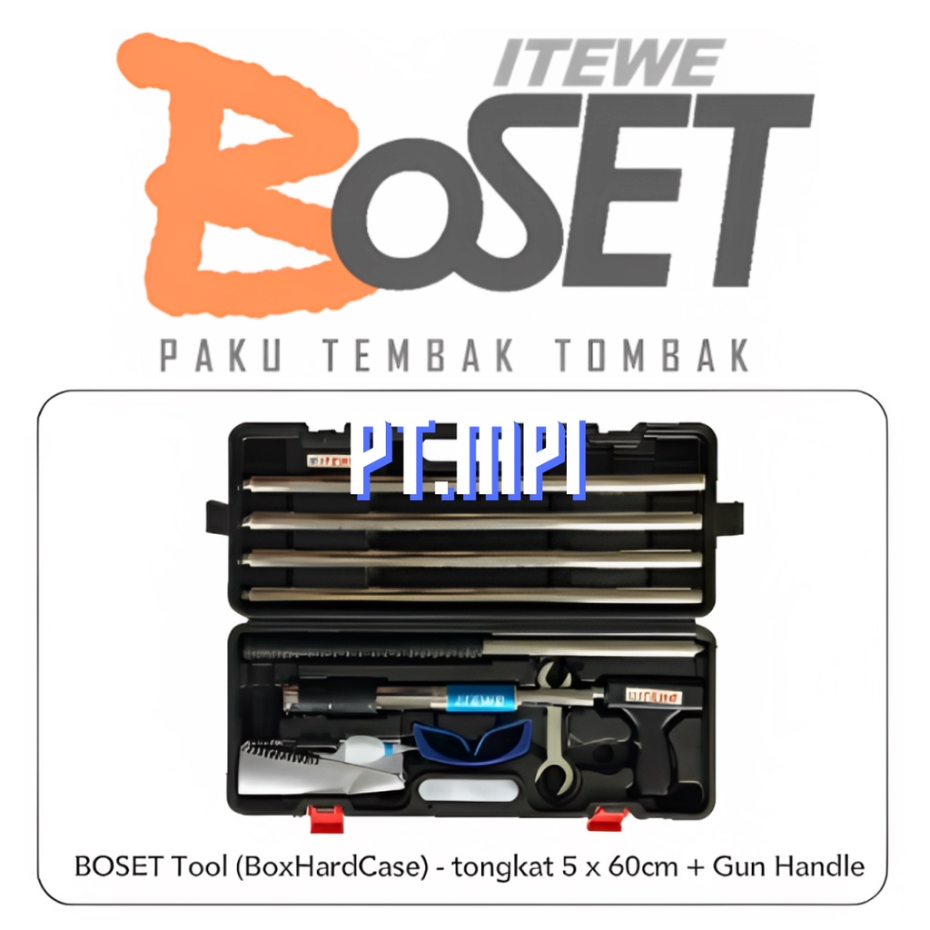 Tombak Tool + Extension Pole 5 X 60CM + Gun Handle BOSET Hard Case