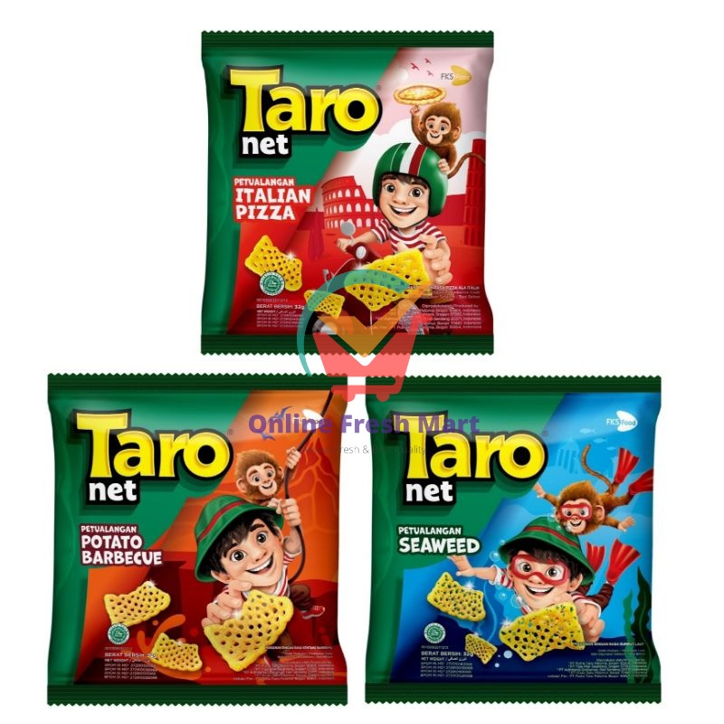 

Taro Net Snack Italian Pizza potato bbq seaweed 32g - Online Fresh Mart Denpasar