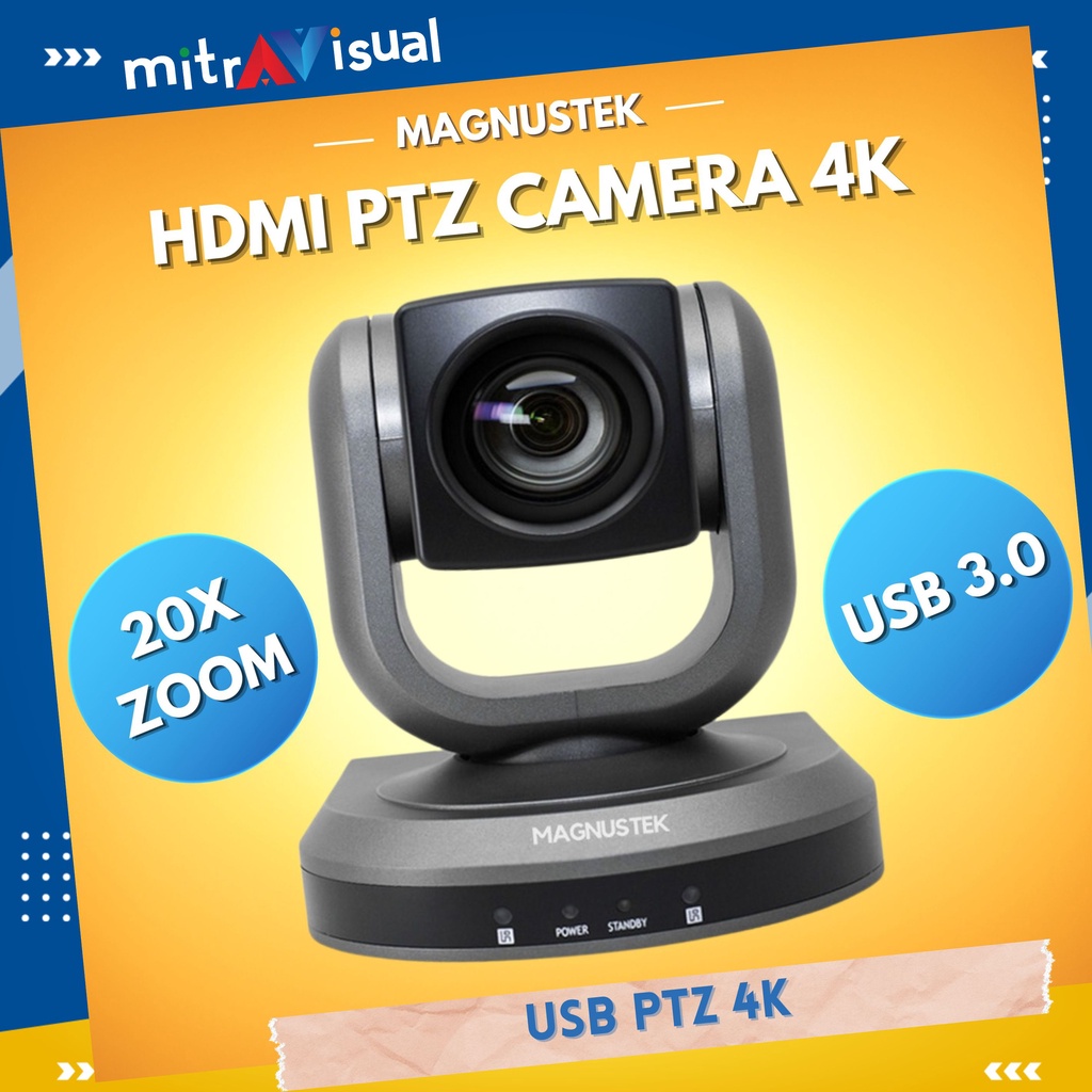 MAGNUSTEK PTZ 4K 20x PTZ Camera HDMI+USB3.0 Output
