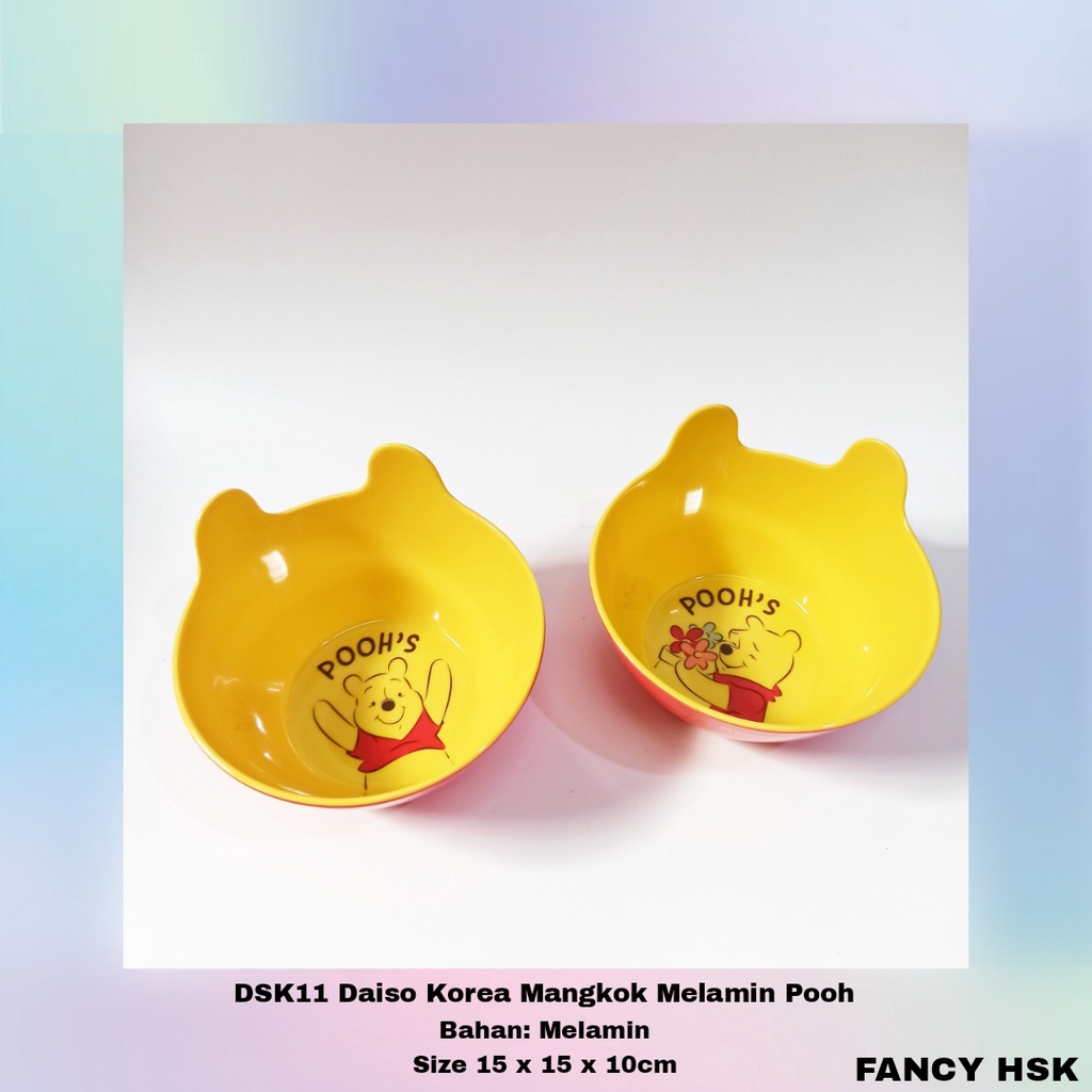 DAISO KOREA MANGKOK MELAMIN POOH DSK11