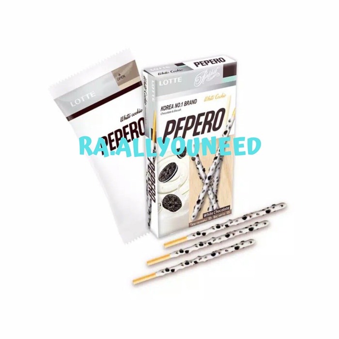 

Lotte White Cookis Pepero - Biskuit Stik Salut Cokelat Putih 32gr