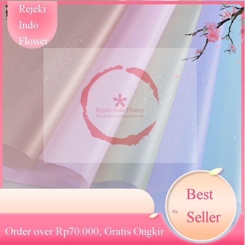 

[1 PAK / 1 PACK] REJEKI KERTAS BUNGA POLOS TRANSPARAN FLOWER WRAPPING GROSIR TRANSPARAN CELLOPHANE BUKET PAPER BISA CAMPUR WARNA WARNI