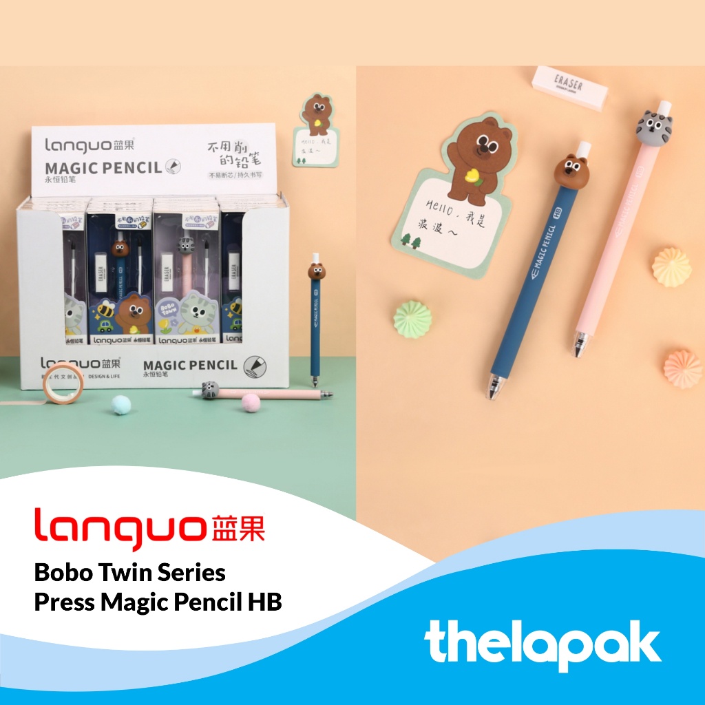 

Pensil Ajaib Languo Bobo Town Series HB Magic Pencil
