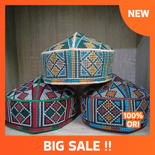 Peci pakistan motif terbaru kopiah santri