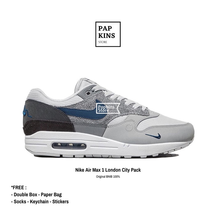 Sepatu Nike Air Max 1 London City Pack Original BNIB / Sneakers Nike - 40