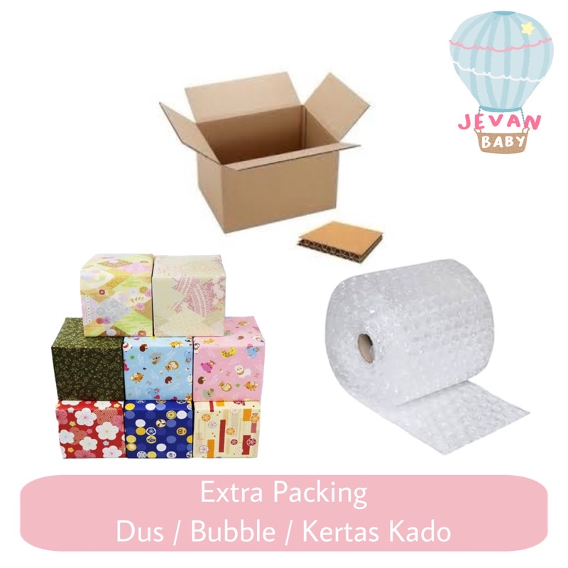 

Tambahan Extra Kardus/Kertas Kado/Bubble Wrap