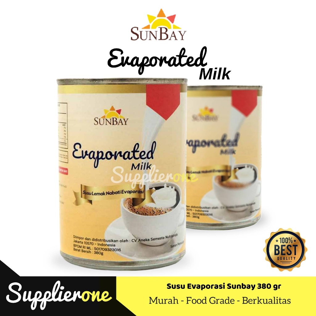 

Sunbay Susu Evaporasi / Susu Evaporasi Cair / Sunbay Susu Evaporasi 380gr