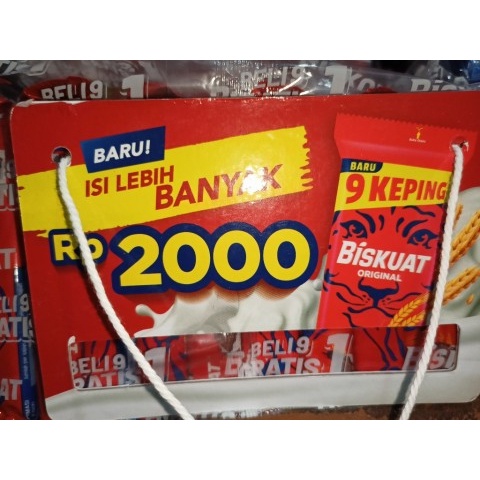 

Biskuat Biskuit Susu Renceng Isi 9 Keping - Netto 36 gram