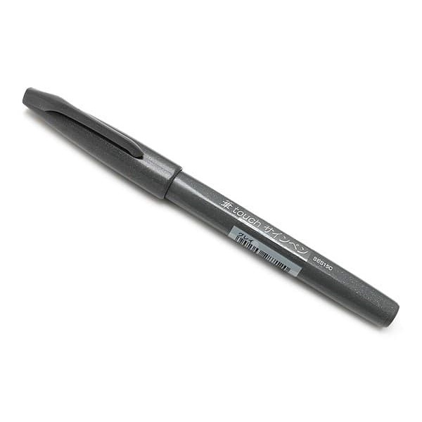 

Pentel Touch Brush Sign Pen - Gray