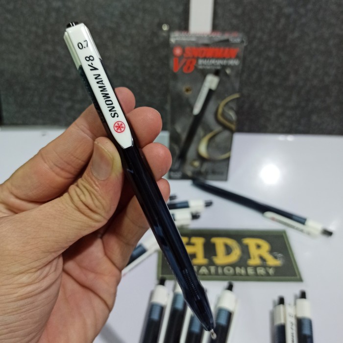 

Pen Snowman V8 Hitam (12bh)