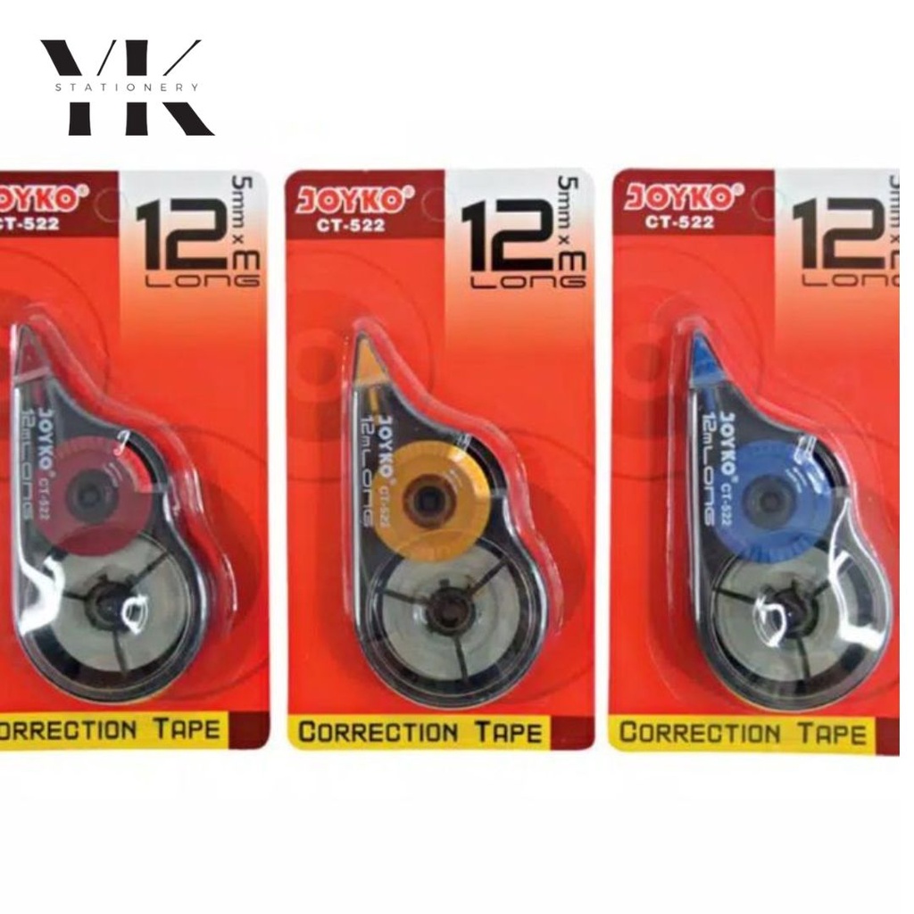 

Correction Tape Joyko CT-522 (5 mm x 12 m) | Tipe x kertas Joyko | tipe x Trondol