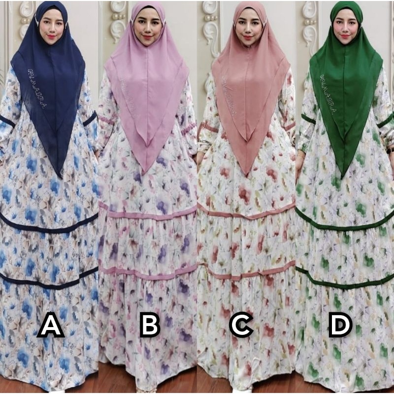 Gamis Lolly loly homeydress ori by Humaira Syari Branded Ceruty Rayon Premium READY Dress LebaranUng