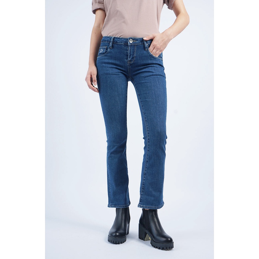 Logo Jeans Celana Jeans Wanita Bootcut I1 Series Medium Blue 43BI1L2ML