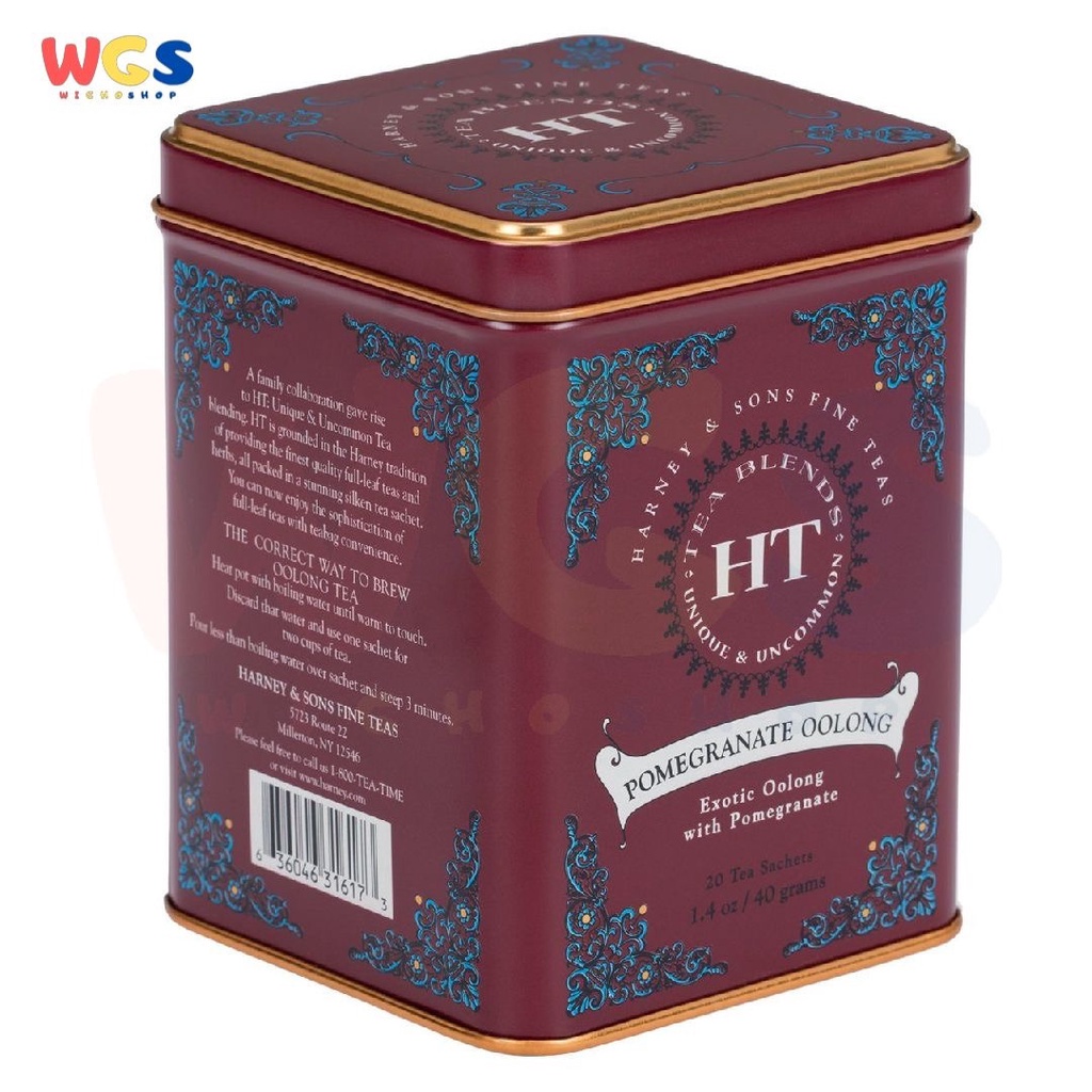 Harney &amp; Sons Teas HT Pomegranate Oolong 20 Sachets 40g