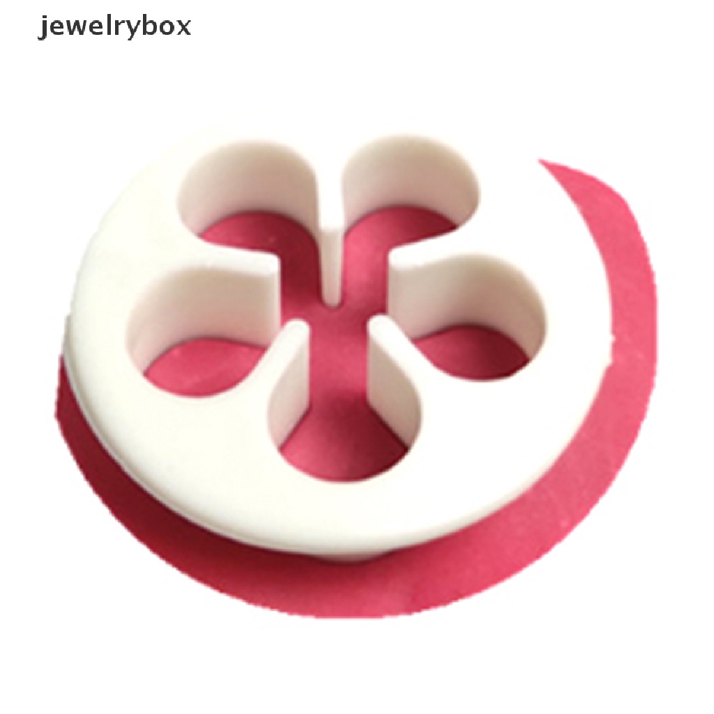 [jewelrybox] 4pcs Cetakan Pemotong Kue Fondant Bunga Mawar Sugarcraft Baking Decorag Tool Butik