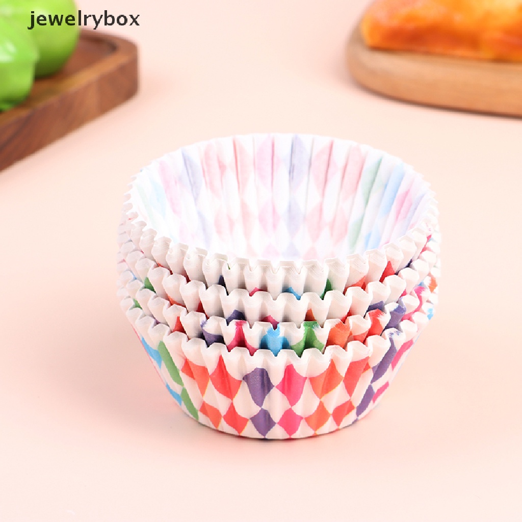 [jewelrybox] 100 Pcs Cupcake Liner Kue Muffin Cetakan Kue Ulang Tahun Pesta Dekorasi Butik