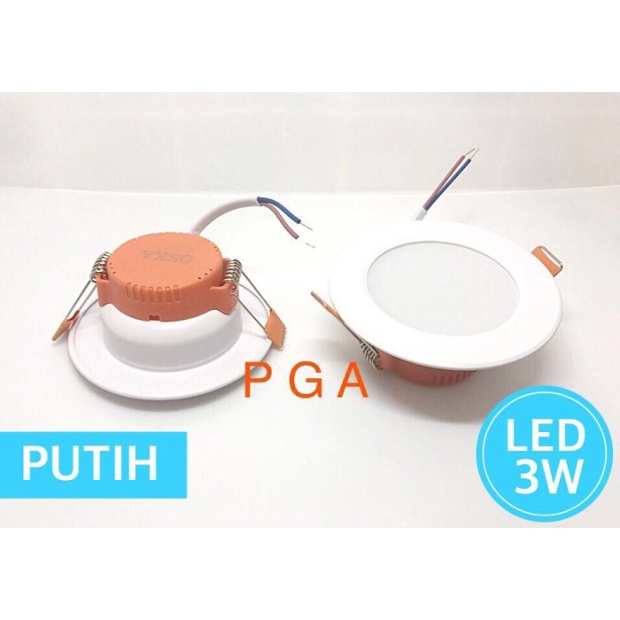 Lampu Downlight Kecil LED 6W Kuning Warmwhite 3000k / Led Spot Light Evaco 6 Watt