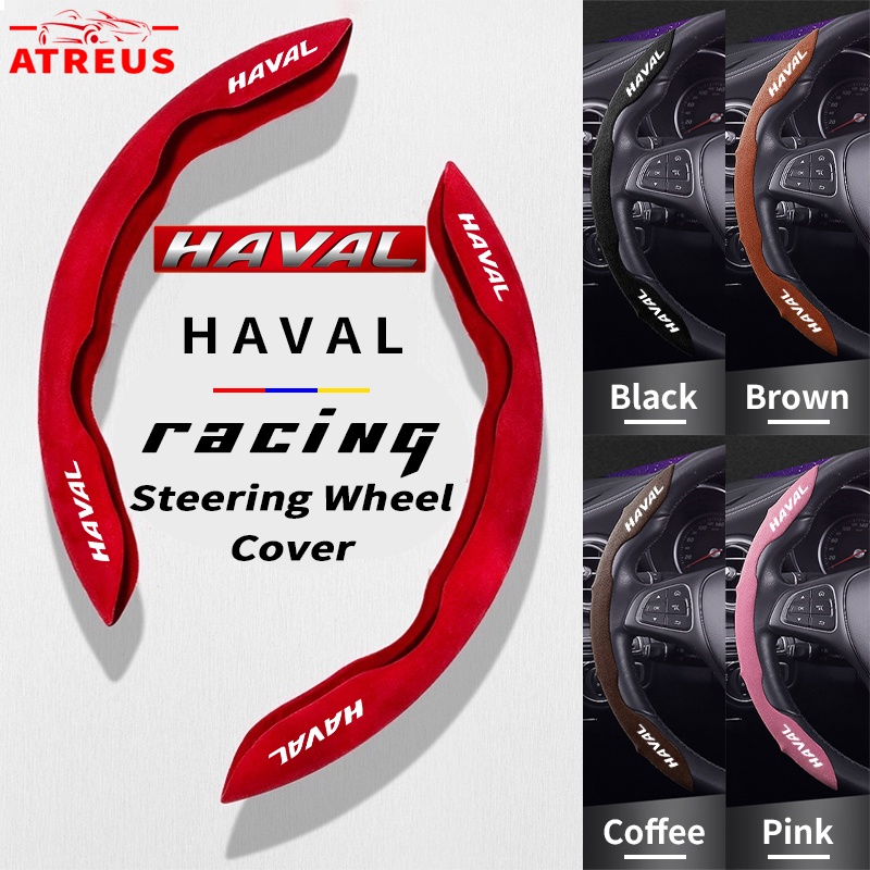 Haval Cover Pelindung Setir Mobil Sport Steering Wheel Cover Anti Slip Serap Keringat Untuk H6 Jolion H2 H2s H1 2021 2022 H5 M4 H9