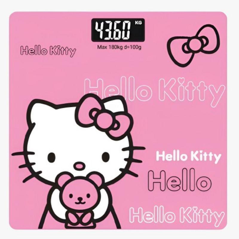 Timbangan Badan Kaca  Digital 180kg / Timbangan Digital Doraemon Hello Kitty