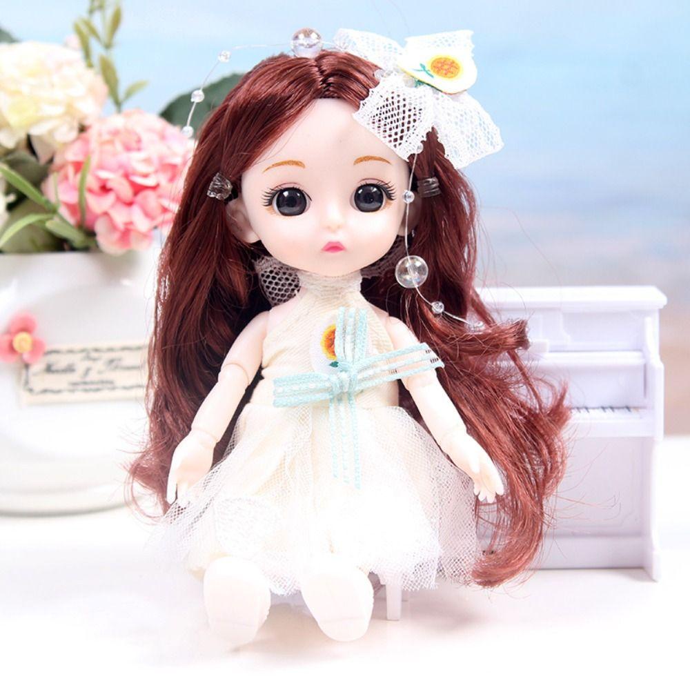 NEEDWAY Needway Molly Boneka Anak Perempuan Mini 17 cm Model Boneka Princess Articulated Doll Princess Dolls Mainan Set