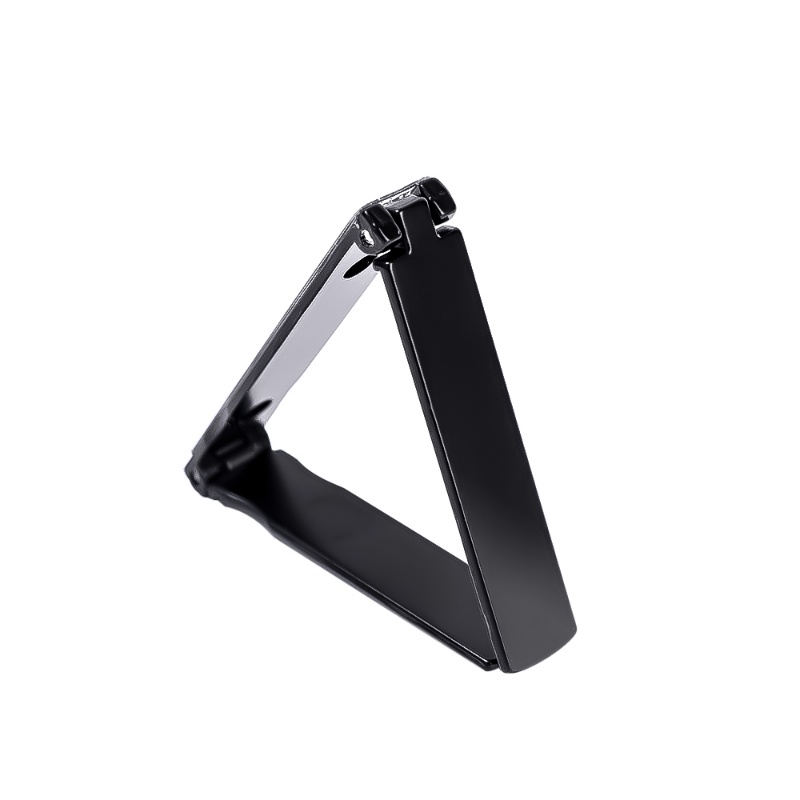 Mini Alloy Phone Stand Ultra-Tipis Menarik Aksesoris Penopang Ponsel Universal Pembukaan Ganda Braket Lipat Portabel Tak Terlihat Desktop Holder